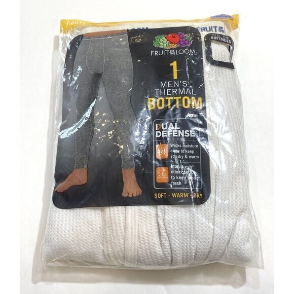 Fruit of The Loom Thermal Underwear Bottom Vintage Men's Size 2XL New Sealed - Picture 1 of 5
